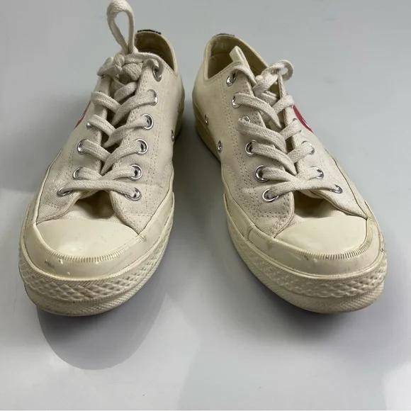CdG PLAY x Converse Women's Chuck Taylor All Star Peek-A-Boo Low-Top Sneakers - Picture 3 of 7